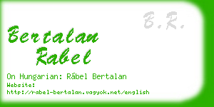 bertalan rabel business card